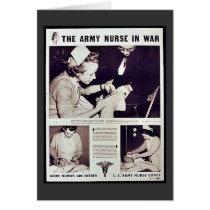 The Army Nurse In War Greeting Cards
