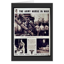 The Army Nurse In War Cards