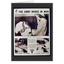 The Army Nurse In War Cards