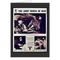 The Army Nurse In War Cards