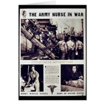 The Army Nurse In War Card