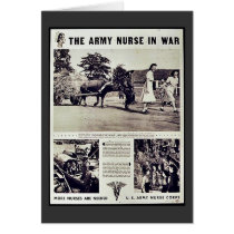 The Army Nurse In War Card