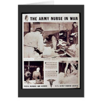 The Army Nurse In War Cards
