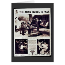 The Army Nurse In War Greeting Card