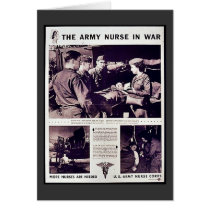 The Army Nurse In War Greeting Card