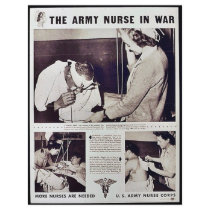 The Army Nurse In War Full Color Flyer