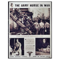 The Army Nurse In War Full Color Flyer