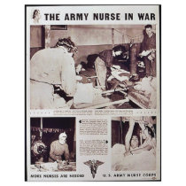 The Army Nurse In War Flyer Design