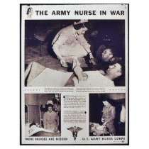 The Army Nurse In War Full Color Flyer