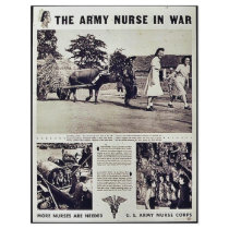 The Army Nurse In War Full Color Flyer