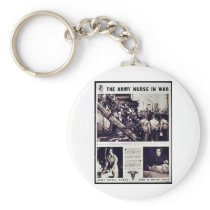 The Army Nurse In War Key Chain