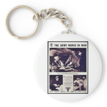 The Army Nurse In War Keychain