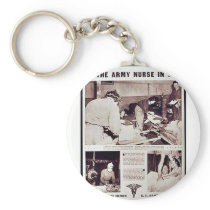 The Army Nurse In War Keychain