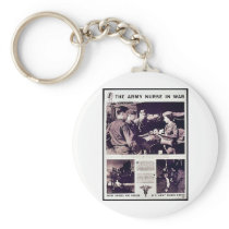 The Army Nurse In War Keychain