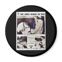 The Army Nurse In War Magnets
