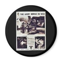 The Army Nurse In War Fridge Magnet