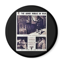 The Army Nurse In War Fridge Magnet