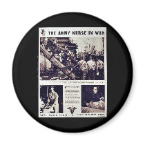 The Army Nurse In War Magnet