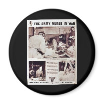 The Army Nurse In War Magnet