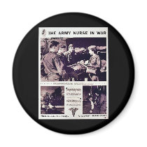 The Army Nurse In War Fridge Magnet
