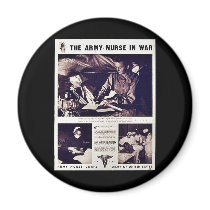 The Army Nurse In War Fridge Magnet