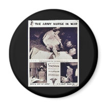 The Army Nurse In War Refrigerator Magnets
