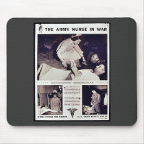 The Army Nurse In War Mouse Pad