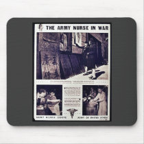 The Army Nurse In War Mousepad