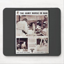 The Army Nurse In War Mousepad