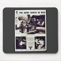 The Army Nurse In War Mousepad