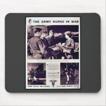The Army Nurse In War Mouse Pad