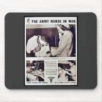 The Army Nurse In War Mouse Pad