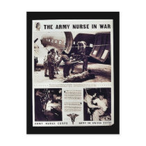 The Army Nurse In War Postcard
