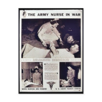 The Army Nurse In War Post Card