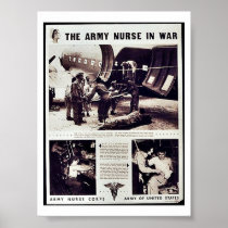 The Army Nurse In War Print