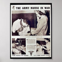 The Army Nurse In War Posters