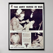 The Army Nurse In War Posters