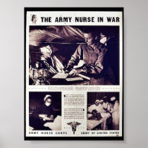 The Army Nurse In War Print