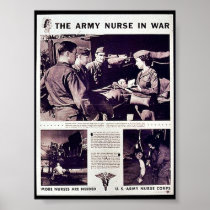 The Army Nurse In War Posters