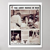 The Army Nurse In War Posters