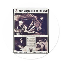 The Army Nurse In War Stickers