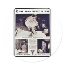 The Army Nurse In War Sticker