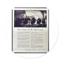 The Army Of Tbe Railroads Round Sticker