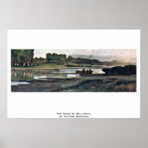 The Arno At Bellariva, By Fattori Giovanni Poster