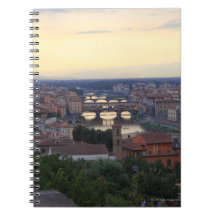 The Arno River and Ponte Vecchio in Florence, Notebook