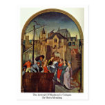 The Arrival Of Maidens In Cologne By Hans Memling Post Cards