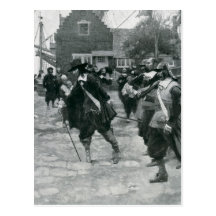 The Arrival of Stuyvesant in New Amsterdam Postcard