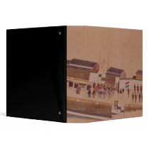 The Arrival of the Dutch in Japan,, 18th century Vinyl Binder