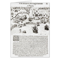 The Arrival of the Englishmen in Virginia Card