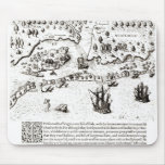 The Arrival of the Englishmen in Virginia mousepads